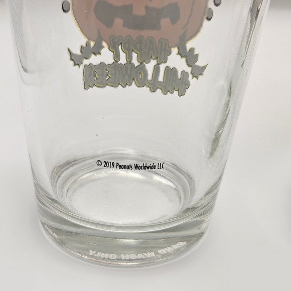 Peanuts Halloween Glasses‎ Set of 3 Snoopy Charlie Brown 2019 Pint Glass - Picture 3 of 6